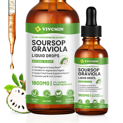 Soursop Graviola Liquid Drops (2 Fl Oz)