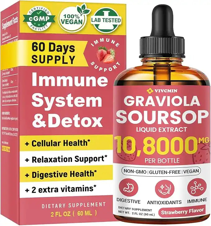 Soursop Graviola Liquid Drops (2 Fl Oz)