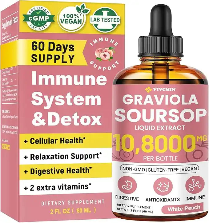 Soursop Graviola Liquid Drops (2 Fl Oz)