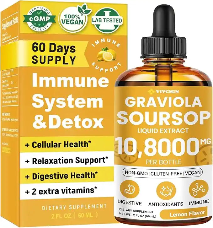 Soursop Graviola Liquid Drops (2 Fl Oz)