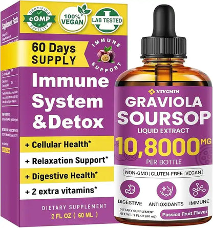 Soursop Graviola Liquid Drops (2 Fl Oz)