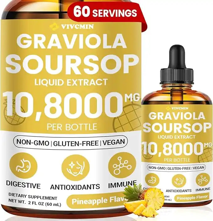 Soursop Graviola Liquid Drops (2 Fl Oz)