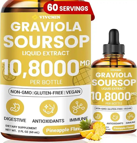 Soursop Graviola Liquid Drops (2 Fl Oz)